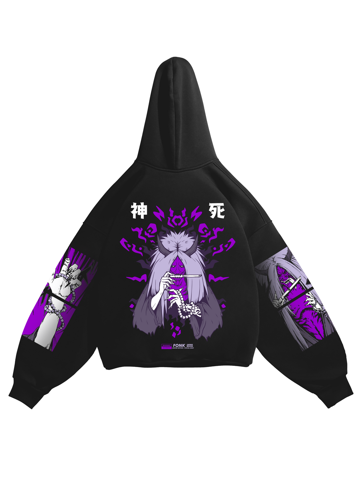 Hoodie Shinigami - Naruto anime, unisex, black